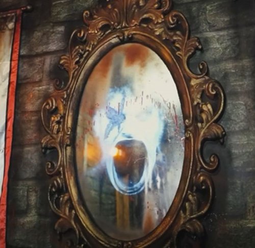 Cursed mirror with frame