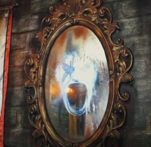 Cursed mirror with frame
