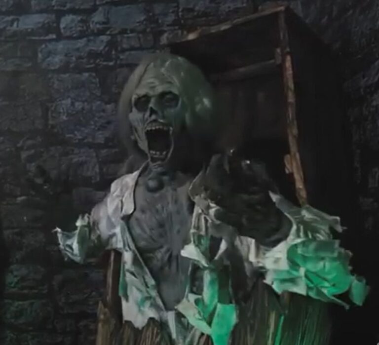 Corpse in a coffin